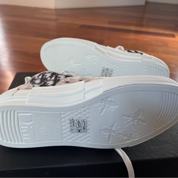 New Dior B23 Oblique high top sneaker, black/white - Picture 6 of 13